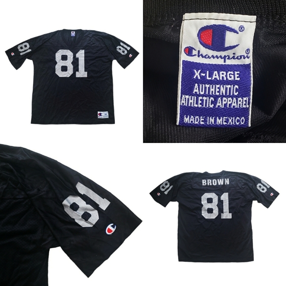 Champion Shirts Vtg 9s Champion Los Angeles Raiders Tim Brown Jersey 8 Nfl Rare Exclusive Xl